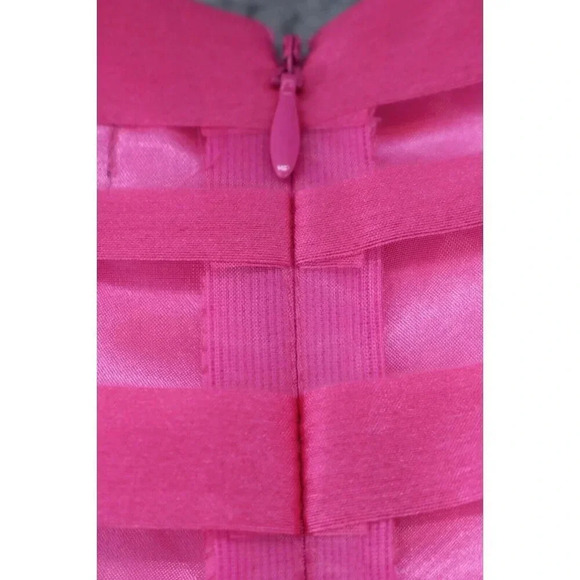 Tahari Arthur S. Levine Hot Pink Striped Tammy Dress-Size 14-New w/Tags - Picture 10 of 10
